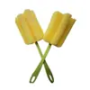 Cepillo de Esponja con Mango Largo para Tazas Cepillo para Biberones Cepillo de Mango Limpieza sin Ángulos Muertos Cepillo de Mano Cepillo de Mango Herramienta de Limpieza