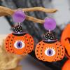 Europa y Estados Unidos aretes transfronterizos nuevos de Halloween de calabaza, gato, fantasma, acrílico, personalidad, divertidos, para las fiestas