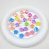 Mini grampo de cabelo pequeno infantil acessórios de cabelo de plástico com glitter presilha de cabelo fofa de gelatina para cabelo de bebê trançado grampo de cabelo quebrado presilha de cabelo