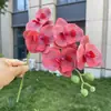 5 Orquídeas Phalaenopsis de Tallo Corto Impresas en 3D, Flores Artificiales, Flores Falsas para Boda y Decoración del Hogar, Venta al por Mayor