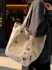 2025 Nuevo Otoño e Invierno Casual Versátil Bolso Tote de Gran Capacidad Bolso de Hombro de Moda Bordado Transfronterizo Bolso de Mano para Viajes