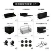 Tablero perforado Wg6Q Mampara de pared para e-sports Personalizable, Estante de almacenamiento, Escritorio de estudio para computadora Decoración Estante de almacenamiento de escritorio