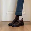 Hebilla de Cinturón Vintage de Piel Mocasines de Corte Profundo para Mujer, Nuevo Estilo Primavera Commuter Británico Zapatos de Cuero Slip-On de Tacón Grueso