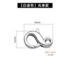 Prata S925 Banhado a Ouro Fecho Lagosta Acessórios de Fecho para Pulseira Fecho de Colar Joias DIY Estilo Asa Conector Figura de Oito