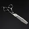 Tesoura de Cabeleireiro Wahl 6.0 polegadas Tipo Dente, Tesoura de Cabelo, Tesoura de Dente, Dentes de Galhada, Dentes Sem Rastro, Dentes em V, Dentes de Espinha de Peixe
