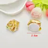 Funda de Teléfono de Cuero con Lazo de Flor Pequeña Plateada Pasador Flor para Zapato Accesorios para Bolsos Ropa Accesorios de Lazo