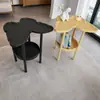 Mesa de Centro Borboleta para Casa Rack de Armazenamento de Cabeceira para Quarto Mesa Lateral para Sala de Estar Apartamento Pequeno Mesa de Centro de Plástico com Armazenamento Multicamadas