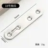 Soporte de Ángulo de Acero Inoxidable de 90 Grados Recto Fijador Triángulo Engrosado Hierro Forma de L t Conector para Muebles Gabinete Soporte de Ángulo para Partición