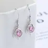 Brincos de amor Prata de lei S925 Feminino Moda coreana Temperamento Gancho de orelha longo em forma de coração Design de nicho do Instagram Joias de orelha