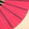 Estilo Chino Retro 13 pulgadas Plástico Tai Chi Kung Fu Abanico Danza de Rendimiento Accesorio Plegable Artes Marciales Doble Cara