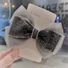 Presilha de Cabelo Laço Estilo Francês Bola de Rede Acessórios de Cabelo Celebridade da Internet Versátil Leve Luxo Cartão de Cabelo Sequinho de Alta Qualidade