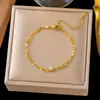 Pulsera de Acero Inoxidable Nueva Estilo Ins Versátil No se Desvanece Joyería de Mano Moda Joyería de Pulsera para Mujeres