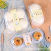 Caixa de Embalagem Transparente de 2 Peças 3 Peças 4 Peças Pêssego Mochi Ovo de Mochi Massa Folhada Fio de Carne Caixa Xiaobei