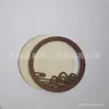Accesorios para Imán de Refrigerador Marco de Fotos Redondo DIY Montaje Bordado Letreros Pieza de Madera Hecho a Mano Tie-Dye Brocado de Canción Brocado Zhuang Tablero Base Marco de Madera