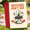 Compra directa transfronteriza de tarjetas de felicitación divertidas de Halloween para cementerio de fantasmas, tarjetas de regalo de invitación creativas y peculiares