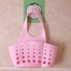 Estante de Almacenamiento para Cocina Bolsa Colgante con Drenaje para Esponja de Grifo Ajustable Cesta Colgante de Almacenamiento para Fregadero de Grifo
