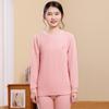 Nuevo Set de Ropa Interior de Algodón Suave de Terciopelo de Color para Jóvenes de Otoño e Invierno para Niños y Niñas Grandes Set de Dos Piezas para el Hogar de Color Caramelo de Cuello Medio