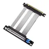 Cable de Extensión para Tarjeta Gráfica PCIe 5.0 Velocidad Completa Sin Pérdidas Instalación Vertical Adaptador de 90 Grados 16X Adecuado para Chasis Atx/Itx