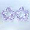 Cadena para teléfono móvil, pulsera, pendientes, horquilla, accesorios para el cabello, materiales de bricolaje, con forma de estrella hueca de cinco puntas, chapada en color transparente AB