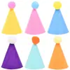 Sombreros para mascotas transfronterizos, sombreros de fieltro con pompón de tela no tejida, sombreros de fiesta, sombreros de cumpleaños para gato, perro, conejo, accesorios decorativos para la cabeza