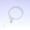 Pulseira de Ágata Branca Natural com Anel Corrediço de Pérola Design Borboleta Água Clara Estilo Elegante para Meninos e Meninas