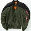 Jaqueta Aviador Masculina MA1 Baseball Suit Tendência Ins Primavera e Outono Roupa Externa Fina Força Aérea Verde Militar Casaco Suit Pão Casal