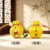 Exquisito Mini Sachet de Artemisa Bendición Zen Regalo Colgante para Teléfono Colgante para Coche Empaque de Tarjeta de Papel Sachet