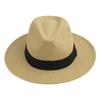Sombrero Sombrero de Copa Británico para Hombre Sombrero de Jazz Protección Solar Cifrado Paja Ala Corta Estilo Coreano para Mujer Combinación con Todo Viaje Sombrero Plano de Paja