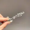 Pinza para el pelo de pedrería ultra brillante de alta resistencia, pinza de pico de pato exquisita y de alta gama, pasador lateral, nuevo accesorio para el cabello de alta gama para mujer