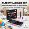Marcadores acrílicos de doble punta y doble color, bolígrafos de acuarela, no transparentes, se pueden superponer, adecuados para graffiti DIY en piedras y vidrio, especializados para uso artístico