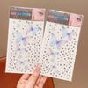 Adesivos de Maquiagem Facial Super Fada Infantil Concha Pérola Strass Borboleta Menina Bebê Maquiagem para Apresentação Adesivos Faciais de Diamante Adesivos para Canto dos Olhos