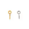 Color Acero Inoxidable Dorado Múltiples Especificaciones Ojo de Yang Aguja Colgante Pequeño Hebilla para Colgar Hebilla de Ensamblaje de Joyería Común Hebilla de Joyería DIY