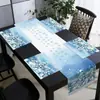 Conjunto de Toalha de Mesa Novo Transfronteiriço Decoração de Mesa para Feriado de Natal Conjunto de Bandeira de Mesa Jogos Americanos Bandeira de Mesa 2026 Amazon