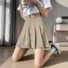 Culottes de verano para mujer 2026 nuevo estilo popular para mujeres petite y de talla grande, pantalón falda corto, pantalón corto estilo traje de cinco puntos