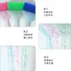 Pincel para Tintura de Cabelo Colorido Atacado com Cabo Transparente com Glitter, Pincel para Tratamento Capilar, Ferramentas de Salão para Permanente e Coloração, Pincel para Tintura de Cabelo com Cerdas Macias