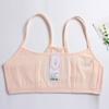 Venta al por mayor de fábrica punto ropa interior de algodón para niñas camiseta sin mangas para niñas pubertad cómoda transpirable top de tubo