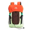 Mochila de exterior, bolsa leve para caminhada e montanhismo, bolsa de viagem inspirada em dopamina para ciclismo e deslocamento, mochila leve com blocos de cor