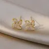 Aguja de plata 925, diseño de nicho, aretes de puesto de mercado nocturno, fuente mayorista, aretes de moda estilo coreano, aretes populares