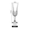 Copa de champán creativa con relieve de diamante, copa de vino de lujo de alta gama, adecuada para el hogar, copa de cristal de alta calidad