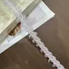2,5cm Guarnição de Renda Vazada Estilo Chanel Acessórios Iridescentes Acessórios de Cabelo DIY Fita Bainha de Saia Acessórios de Vestuário