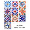 Adesivos de parede antiderrapantes à prova d'água foscos autoadesivos de estilo boêmio transfronteiriços para adesivos decorativos de azulejos de reforma de cozinha e casa