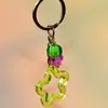 Acessórios de Chaveiro Estrela de Cinco Pontas Vazada Multicor Moda Desenho Animado Acessórios de Joia Tendência Unisex Inteligentes e Fofos