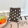 Bolsa de Ombro/Transversal Feminina de Primavera Nicho Mini Vazada Nova Feita à Mão em Crochê, Bolsa para Celular, Estilo Artístico Fresco