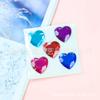 25 mm 5 Pegatinas de Rhinestone Acrílico con Forma de Corazón para Decoración Creativa DIY Infantil
