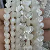 Collar Pulsera Joyería DIY Accesorios de Ropa Hechos a Mano Colgante Pequeño Curvo Forma de Durazno Corazón Redondo Blanco Natural Madreperla Agujero Pasante