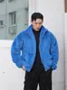 Chamarra de forro polar doble cara, engrosada para otoño e invierno, cálida, con cuello alto, cierre de cremallera, abrigo deportivo casual de moda para parejas, hombres y mujeres