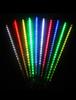 Cadena de Luces Solares Lluvia de Meteoros Cadena de Luces Led Colorida Luz de Agua Corriente Cadena Pequeña Intermitente Linterna Decorativa Impermeable para Exteriores