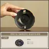 Posavasos Portatapa Base Bandeja Taza de Loto de Cerámica Negra Pintada a Mano Accesorios para Juego de Té Cerámico Espacio de Té en Casa Rocío Dorado Juego de Té Gongfu
