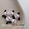 Muñeca de conejo Merlot con orejas grandes de perro Mimi de KT, gel crema, decoración de uñas, accesorios, joyería para uñas