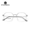 Gafas de madera STUDIOMUKU para enfriar gafas redondas transparentes pueden mejorar la imagen general del marco de gafas para niñas
